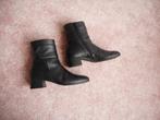 Leuke zwarte leren laarsjes Gabor maat 4 = 37, Kleding | Dames, Schoenen, Zwart, Lage of Enkellaarzen, Gabor, Ophalen of Verzenden