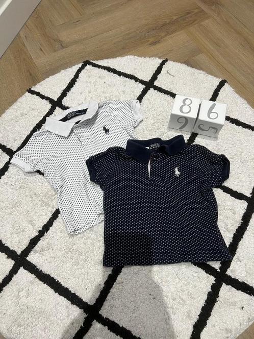 Heel goed 2x blauw wit 'Ralph Lauren' polo shirts top 86 2T, Kinderen en Baby's, Babykleding | Maat 86, Zo goed als nieuw, Jongetje of Meisje
