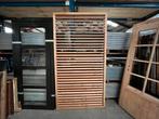Houten Buitenjaloezie 225x120cm, Doe-het-zelf en Verbouw, Deuren en Horren, Ophalen, Nieuw, Buitendeur, Hout