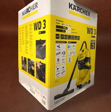 NIEUW: Kärcher WD 3 Nat en Droogzuiger - 1000 W - 17 Liter beschikbaar voor biedingen