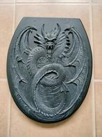 Houten Toiletbril dekstel Draak, Huis en Inrichting, Gebruikt, Overige typen, Ophalen of Verzenden, Minder dan 100 cm