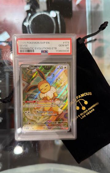 Pokemon Eevee PSA 10 (gold&Silver pawnshop) beschikbaar voor biedingen