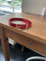 Rode Vintage Leren Tailleriem van Pauw 90 cm, Minder dan 3 cm, Echt leder, 90 tot 100 cm, Tailleriem