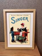 Singer poster met of zonder lijst 30x40, Antiek en Kunst, Ophalen of Verzenden