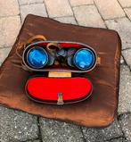Vintage Verrekijker 7x50 met lederen tas, Ophalen of Verzenden, Gebruikt, Porro (met knik), Met hoes of tas