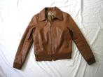 Leren piloten Jack leder jas echt leer Cognac maat ca M/L 50, Only, Maat 48/50 (M), Ophalen of Verzenden, Bruin