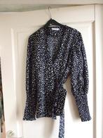 Eight Paris zwarte wikkel blouse maat S, Kleding | Dames, Zwart, Nieuw, Ophalen of Verzenden, Maat 36 (S)