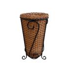 Vintage paraplubak, (smeed)ijzer en riet, Huis en Inrichting, Woonaccessoires | Paraplubakken, Overige materialen, Gebruikt, Onbekend