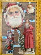 Vintage Poezieplaatjes Kerstman - Kerst, Ophalen of Verzenden