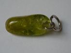 olivijn peridot hangertje edelsteen mineraal hanger olivein, Ophalen of Verzenden, Zo goed als nieuw, Steen of Mineraal, Met edelsteen