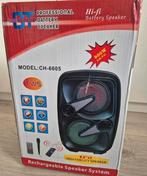 Bt Speaker Met Microfoon Zwart 5-delig nieuw!, Audio, Tv en Foto, Luidsprekers, Ophalen, Nieuw, Overige merken