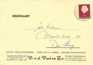 D. v.d. Poel en Zn., Ossendrecht Roosendaal - 01.1969 - brie beschikbaar voor biedingen