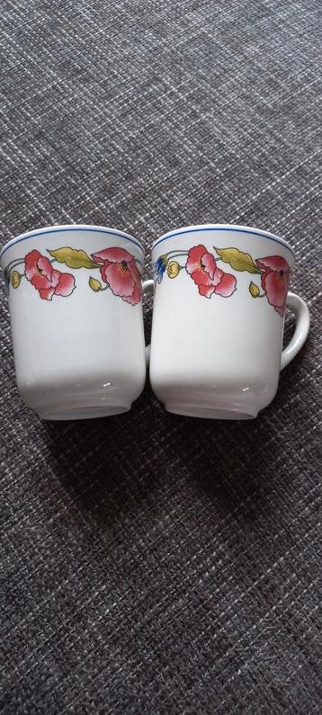 VINTAGE WOOD&SONS ALPINE MEADOW 2 MOKKEN/BEKERS NIEUW  beschikbaar voor biedingen