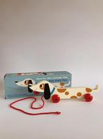 RETRO HOUTEN TREKHOND CHARLIE DE TECKEL | REX LONDON (NIEUW), -, -, Overige typen, Nieuw