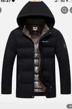 Zwarte Winterjas met Capuchon, Kleding | Heren, Jassen | Winter, Ophalen of Verzenden, Zo goed als nieuw, Maat 52/54 (L), Zwart