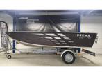 Brema 450 Fishing pro Tiller gelaste aluminium visboot, Nieuw, Aluminium, 3 tot 6 meter