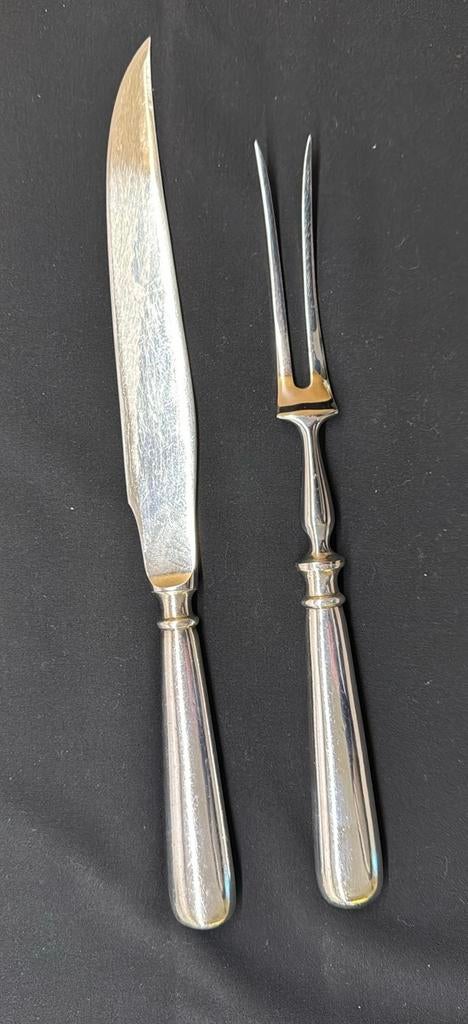 Vintage Verzilverd Vlees Opschepbestek, Antiek en Kunst, Antiek | Bestek, Ophalen of Verzenden