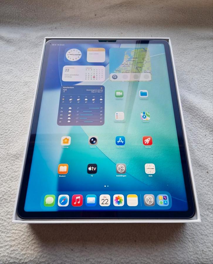 Apple iPad Pro 6e generatie 12.9 inch Batterij capaciteit90%, Computers en Software, Apple iPads, Zo goed als nieuw, Apple iPad