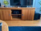 Blank massief eiken dressoir/ tv meubel, Huis en Inrichting, Minder dan 100 cm, 25 tot 50 cm, Gebruikt, Ophalen