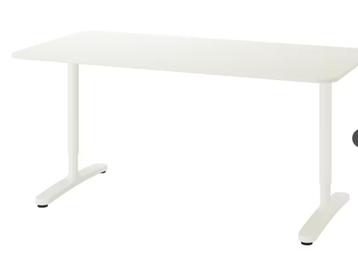Wit bureau 160x80 cm - Bekant van IKEA