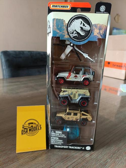 1:64 Matchbox Jurassic World Transport Trackers II, Hobby en Vrije tijd, Modelauto's | Overige schalen, Nieuw, Auto, Ophalen of Verzenden