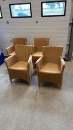 Stoelen, 4 stuks, Original Loom, gebruikt maar goed, Huis en Inrichting, Stoelen, Ophalen, Kunststof, Gebruikt, Bruin
