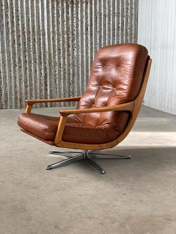 Vintage draai fauteuil eugen schmidt soloform 1960 design beschikbaar voor biedingen