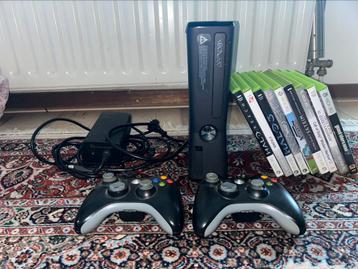 Xbox 360 + spellen/games + controllers beschikbaar voor biedingen