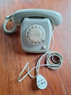 Vintage PTT T65 Telefoon - Grijs, Ophalen of Verzenden, Gebruikt, Met draaischijf