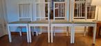 Witte Houten Stoelen - Set van 4, Huis en Inrichting, Stoelen, Ophalen, Gebruikt, Wit, Vier