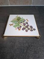 Vintage "Mettlach" Saar tegeltje/onderzetter., Antiek en Kunst, Antiek | Wandborden en Tegels, Ophalen of Verzenden