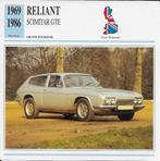 Ma913 autokaart reliant scimitar gte ( 1969 - 1986, Ophalen of Verzenden, Zo goed als nieuw