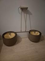 Hanglamp met dubbele cilinder kap, Ophalen, Zo goed als nieuw, Minder dan 50 cm