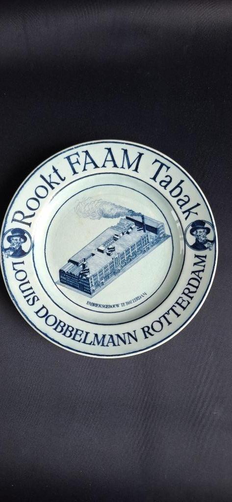 Maastricht aardewerk, "FAAM Tabak", Verzamelen, Merken en Reclamevoorwerpen, Nieuw, Reclamebord, Ophalen of Verzenden
