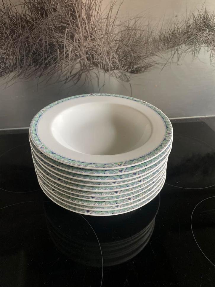 AH Arzberg - 6 diepe borden, Huis en Inrichting, Keuken | Servies, Gebruikt, Overige typen, Overige stijlen, Porselein, Ophalen of Verzenden