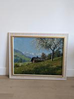 Alpen landschap Zwitserland schilderij, Ophalen of Verzenden
