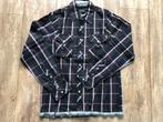 Outfitters nation - heren mt S - zwart geruit overhemd, Ophalen of Verzenden, Zo goed als nieuw, Zwart, Halswijdte 38 (S) of kleiner