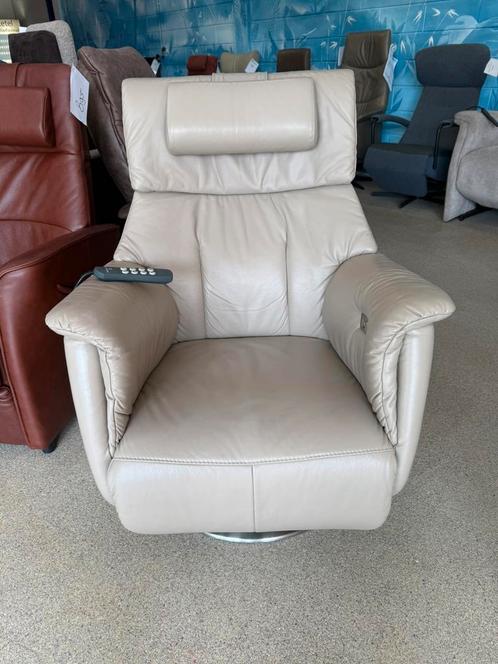 Luxe Prominent Göteborg sta op relax stoel gratis bezorgd, Huis en Inrichting, Fauteuils, Nieuw, Leer, Ophalen of Verzenden