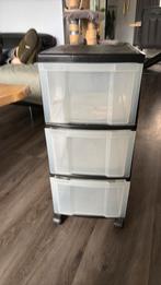 Kunststof ladeblok, Huis en Inrichting, Kasten | Ladekasten, Ophalen, Gebruikt, 3 of 4 laden, Minder dan 100 cm