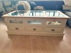 Antieke Indonesische Vitrine Salontafel, Huis en Inrichting, Ophalen, Gebruikt, 50 tot 100 cm, 100 tot 150 cm
