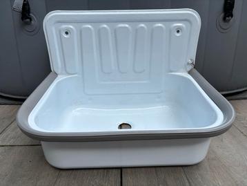 Vintage Emaille Wasbak - Authentiek & Charmant Design beschikbaar voor biedingen