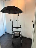 Rollator en Paraplu Kort gebruikt tijdens revalidatie., Ophalen, Zo goed als nieuw