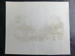 Jan Henkel Litho - Landschap 1977, Ophalen of Verzenden