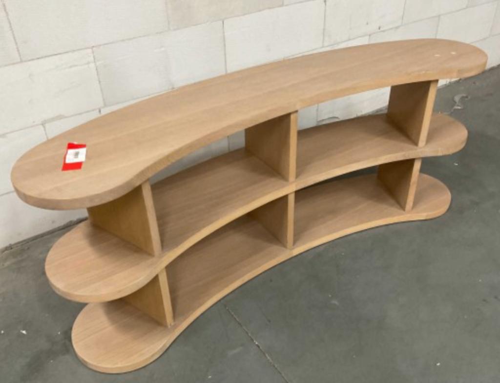 Eichholtz gebogen Console Tafel (np. €2500), Huis en Inrichting, Tafels | Sidetables, Ophalen of Verzenden, Overige vormen, 25 tot 50 cm