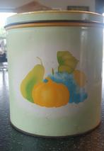 Vintage Beschilderde Blikken Bus met Fruitmotief, Ophalen of Verzenden, Gebruikt