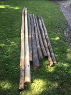 Diverse rondhoud palen diameter ca 10 /8 cm, Tuin en Terras, Palen, Balken en Planken, Ophalen, Zo goed als nieuw, 250 cm of meer