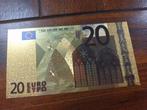 Golden bankbiljet 20 euro, Postzegels en Munten, 10 euro, Ophalen of Verzenden, België