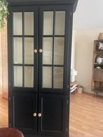 Zwarte buffetkast, Huis en Inrichting, Kasten | Vitrinekasten, Ophalen of Verzenden, Zo goed als nieuw, 25 tot 50 cm, 200 cm of meer