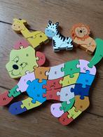Setje houten puzzels, Kinderen en Baby's, Speelgoed | Kinderpuzzels, Ophalen, 10 tot 50 stukjes, Gebruikt, Van hout