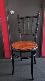Vintage Fischel Stoel - Thonet Stijl, Riet of Rotan, Gebruikt, Zwart, Thonet
